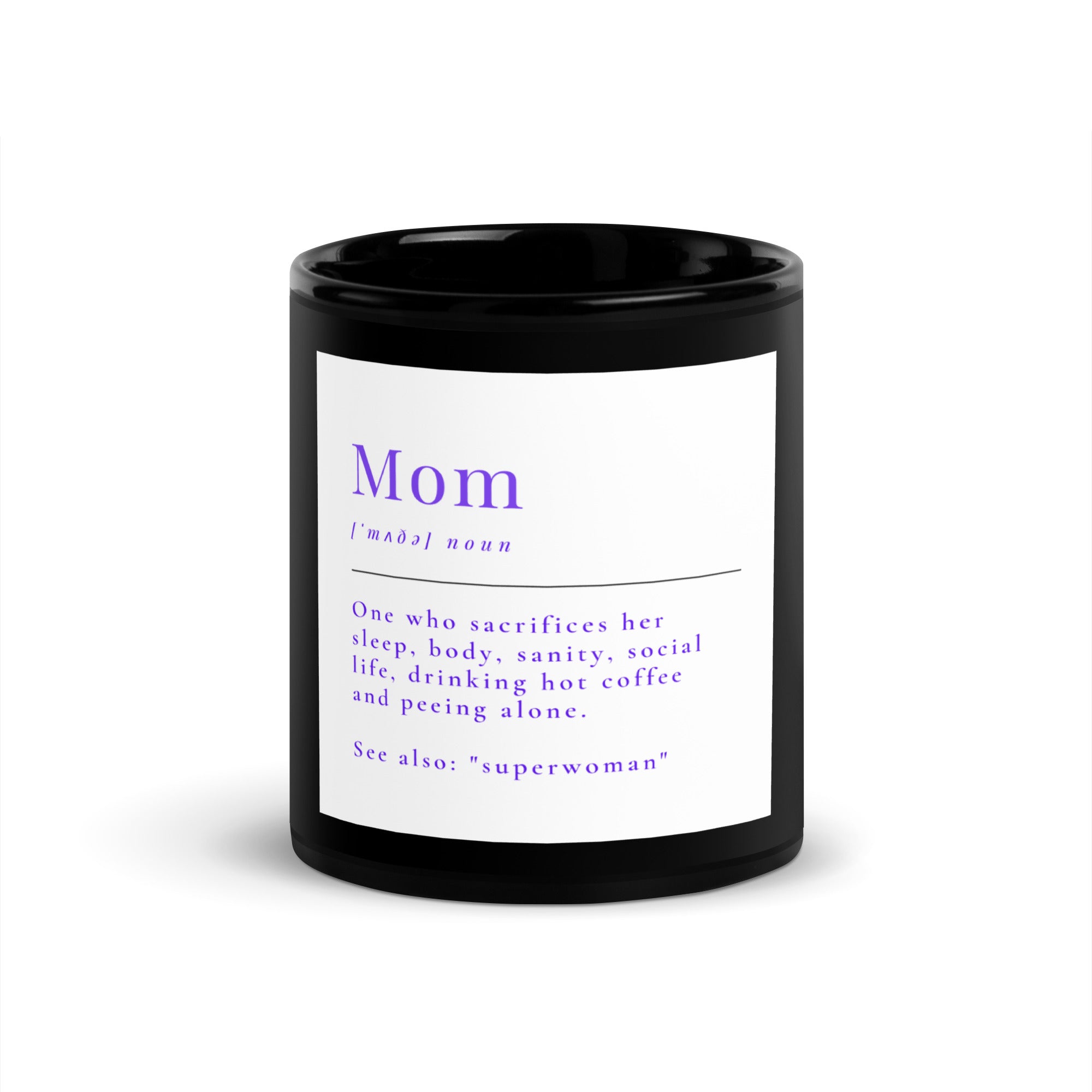 Black Glossy Mug