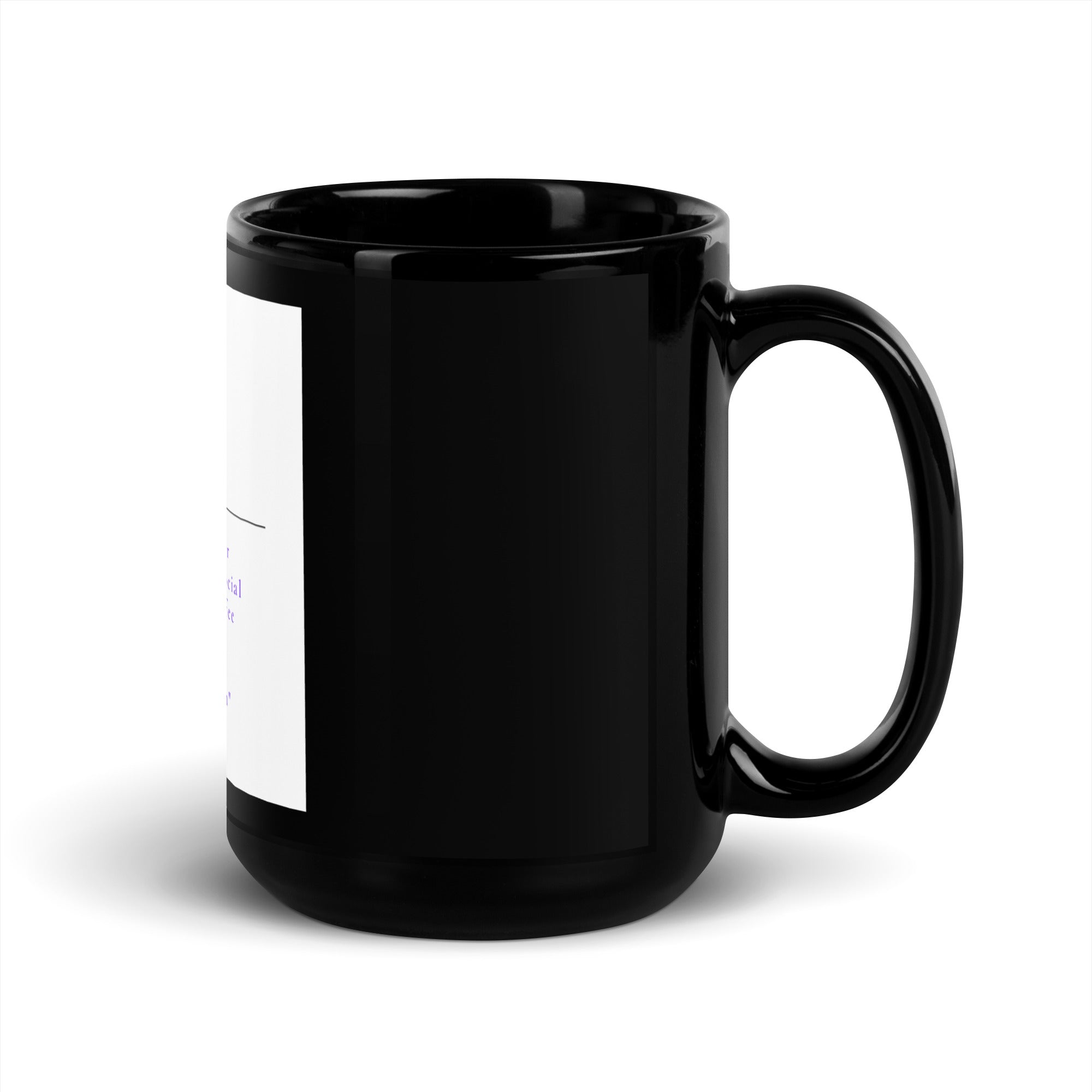 Black Glossy Mug